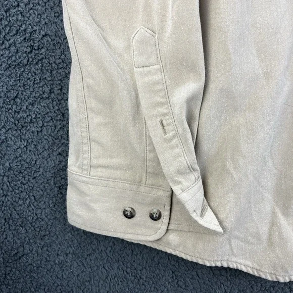 Tyndale Flame Resistant Work Jacket Shirt Size 3XL 9 CAL 2 CAT Khaki Tan Pocket - Picture 4 of 13